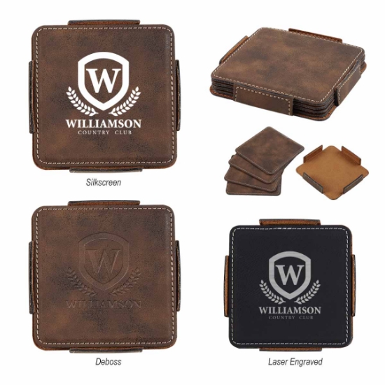 Picture of 4-piece Coaster Set With Holder