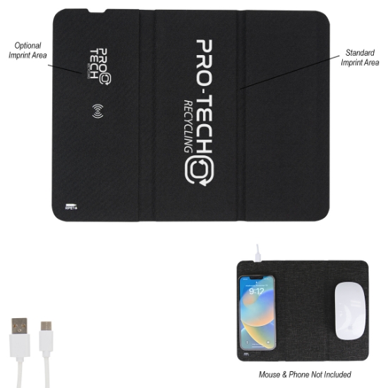 Picture of Rpet 10w Wireless Charging Mouse Pad