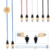 Picture of 3' 60w Bamboo & Rpet Fast Charging Cable