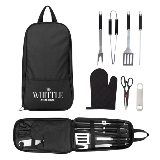 Picture of 7-piece Pit Master Bbq Set In Carrying Case