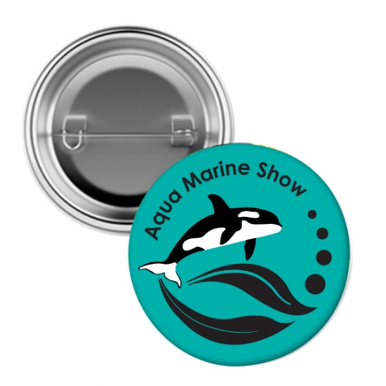 Picture of 2 ¼" Full Color Pin Back Button