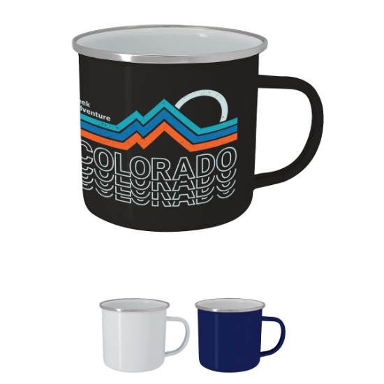 Picture of 16 Oz. Full Color Steel Campfire Mug