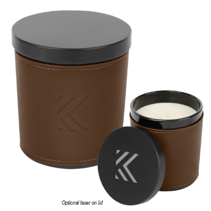 Picture of Scented Candle With Leatherette Sleeve