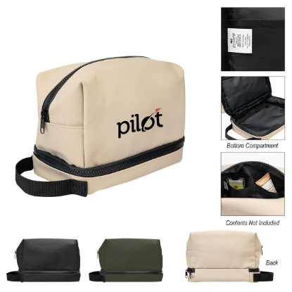 Picture of Hudson Recycled Leatherette Cosmetic Bag