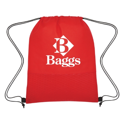 Picture of Wave Design Non-woven Drawstring Bag