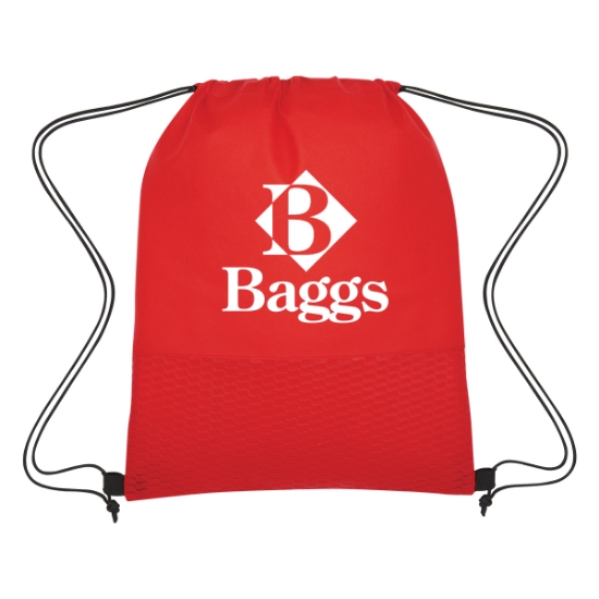 Picture of Wave Design Non-woven Drawstring Bag