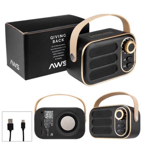 Picture of Aws Retro Boom Fm Radio & Wireless Speaker