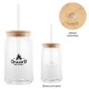 Picture of 17 Oz. Soda Lime Glass Can With Bamboo Lid