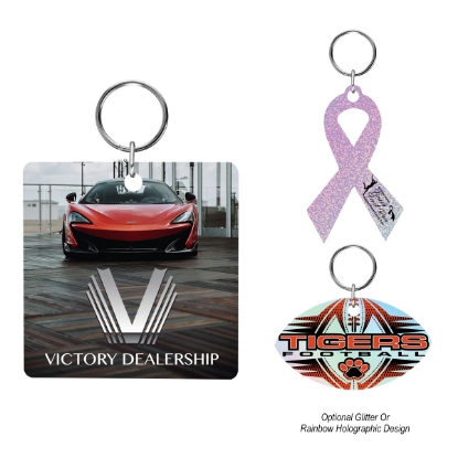 Picture of Acrylic Key Tag - Custom Shape 4"