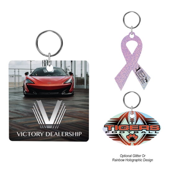 Picture of Acrylic Key Tag - Custom Shape 4"