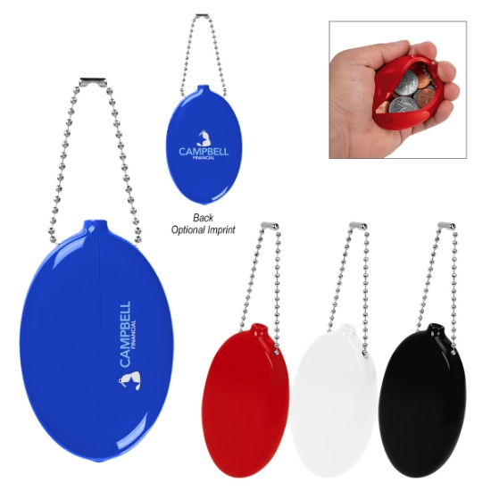 Picture of Old School Squeeze Coin Pouch Keychain