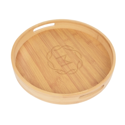 Picture of Bamboo Serving Tray With Handles