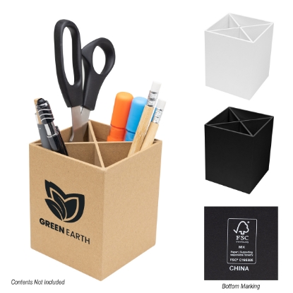Picture of 4 Compartment Pen & Pencil Cup