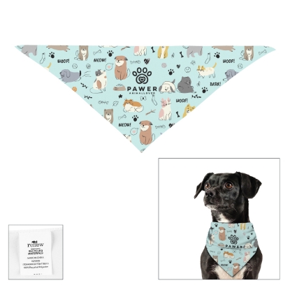 Picture of Full Color Small Triangle Rpet Pet Bandana