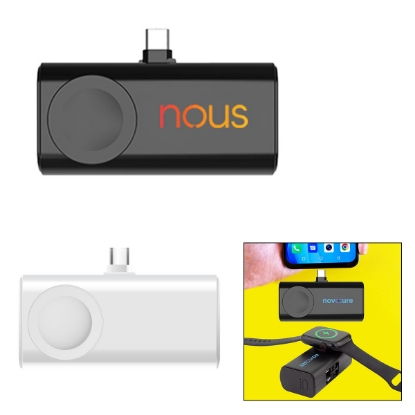 Picture of 5,000 Mah Dual Plug Power Bank With Watch Charger