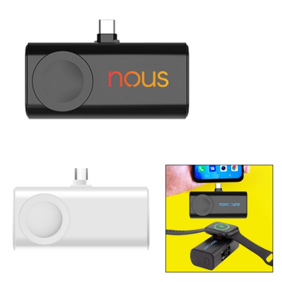 Picture of 5,000 Mah Dual Plug Power Bank With Watch Charger