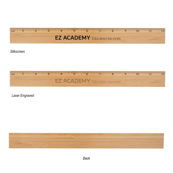 Picture of 12" Bamboo Ruler