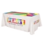 Picture of Flat All Over Dye Sub Table Cover - 3-sided, Fits 8' Table