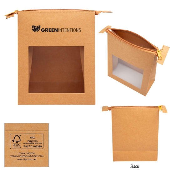 Picture of Kraft Paper Zippered Pouch