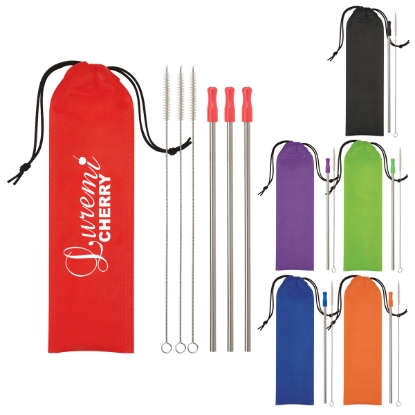 Picture of 3- Pack Stainless Steel Straw Kit