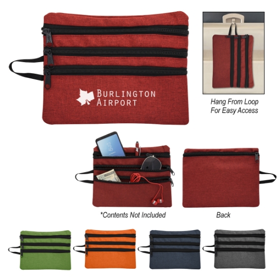 Picture of Heathered Tech Accessory Travel Bag