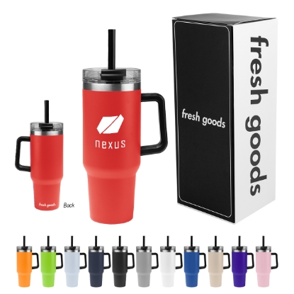Picture of Fresh Goods 40 Oz. Intrepid Stainless Steel Tumbler