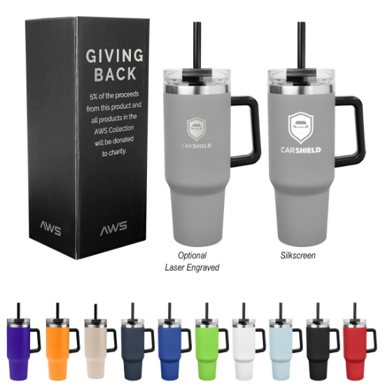Picture of 40 Oz. Aws Intrepid Stainless Steel Tumbler