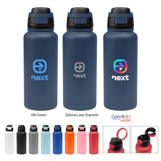 Picture of 32 Oz. Pop Sip Recycled Stainless Steel Bottle