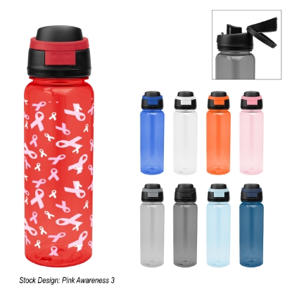Picture of 32 Oz. Full Color Pop Sip Rpet Bottle