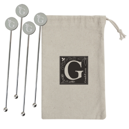 Picture of Stainless Steel Cocktail Stirrers Set