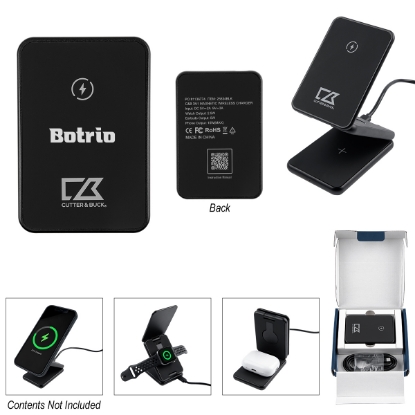 Picture of Cutter & Buck® 3-in-1 Magnetic Wireless Charger