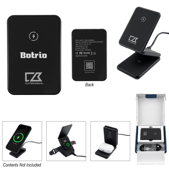 Picture of Cutter & Buck® 3-in-1 Magnetic Wireless Charger