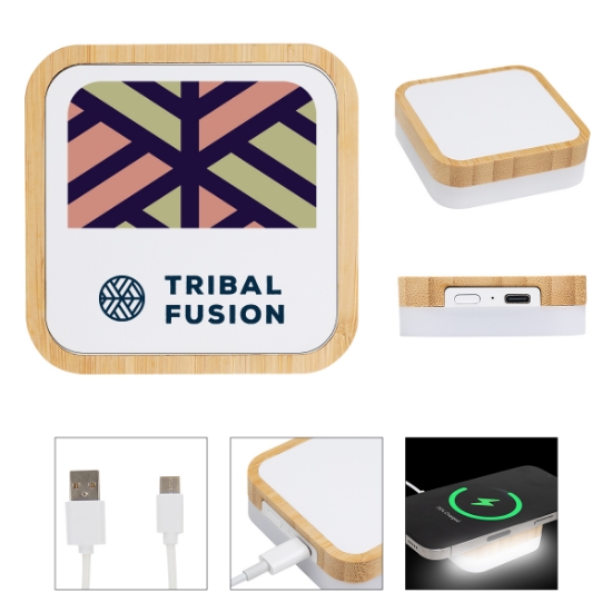 Picture of Bamboo Wireless Charger Night Light