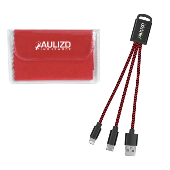 Picture of Braided Charging Buddy & Micro Fiber Cloth Set