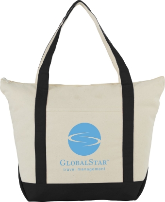 Picture of Classic 12oz Cotton Canvas Zippered Boat Tote