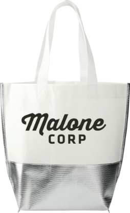Picture of Large Laminated Metallic Bottom Tote