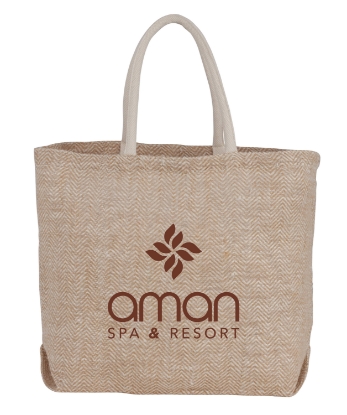 Picture of Herringbone Jute Tote