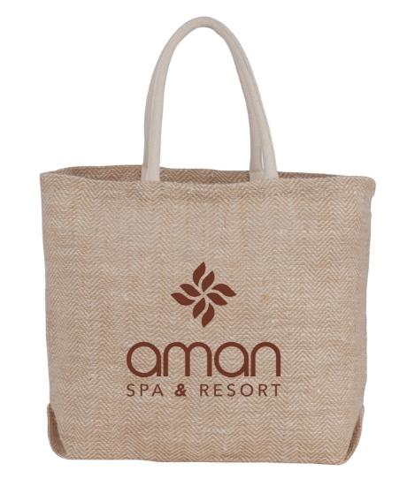 Picture of Herringbone Jute Tote