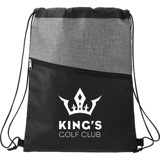 Picture of Cross® Weave Zippered Drawstring Bag