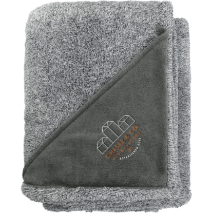 Picture of Heathered Fuzzy Fleece Blanket