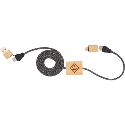 Picture of FSC® 100% Bamboo 5-in-1 100W Laptop Charging Cable