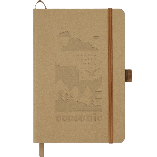 Picture of 5.5'' x 8.5'' Washable Kraft Stone Bound Journal