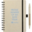 Picture of 5'' x 7'' FSC® Mix Wheat Straw Notebook with Pen
