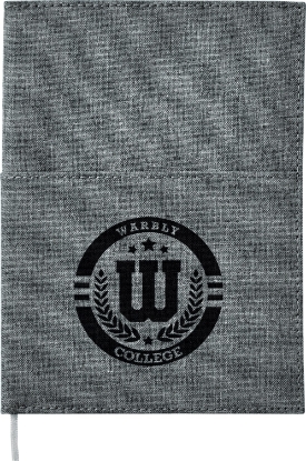 Picture of 5''x 7'' FSC® Mix Canvas Pocket Refillable Notebook