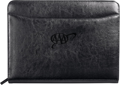 Picture of Renaissance Italian Style Leather Zippered Padfolio with FSC® Mix Paper