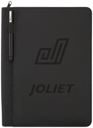 Picture of Vienna Heathered Zippered Padfolio with FSC® Mix Paper