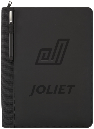 Picture of Vienna Heathered Zippered Padfolio with FSC® Mix Paper