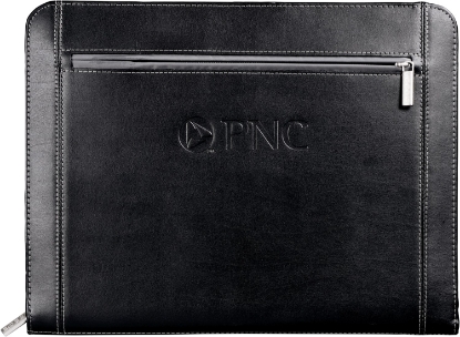 Picture of Metropolitan Leather Zippered Padfolio with FSC® Mix Paper