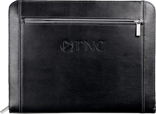 Picture of Metropolitan Leather Zippered Padfolio with FSC® Mix Paper