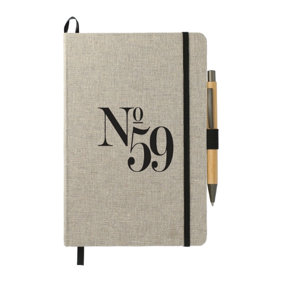 Picture of 5.5'' x 8.5'' Recycled Cotton Bound Journal Set